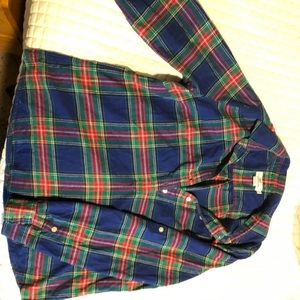 Half button up flannel